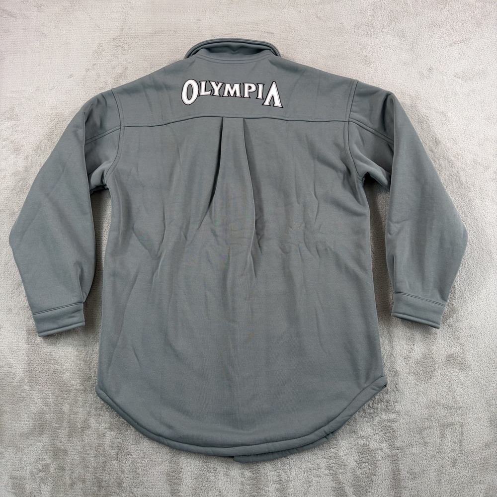 Joe Weiders Olympia Bodybuilding Sherpa Lined Shirt Jacket Shacket Men Med/Large